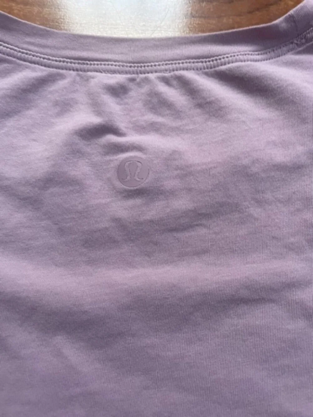 Lululemon Women's Crew Neck Cates Cropped Tee Top, Purple, 19